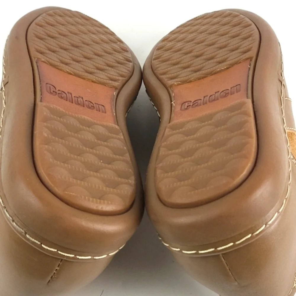 Calden Suede Leather Slip-on Casual Loafer Elevator Shoe Tan Men's Size 7 - Picture 12 of 16